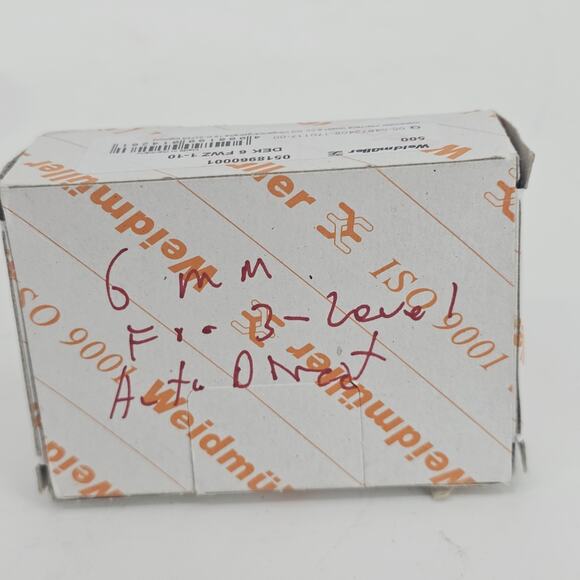 Weidmuller Marker 0518960001 DEK 6 FWZ 6 mm - 10 sheets x 1-10 tabs NEW - Picture 4 of 4